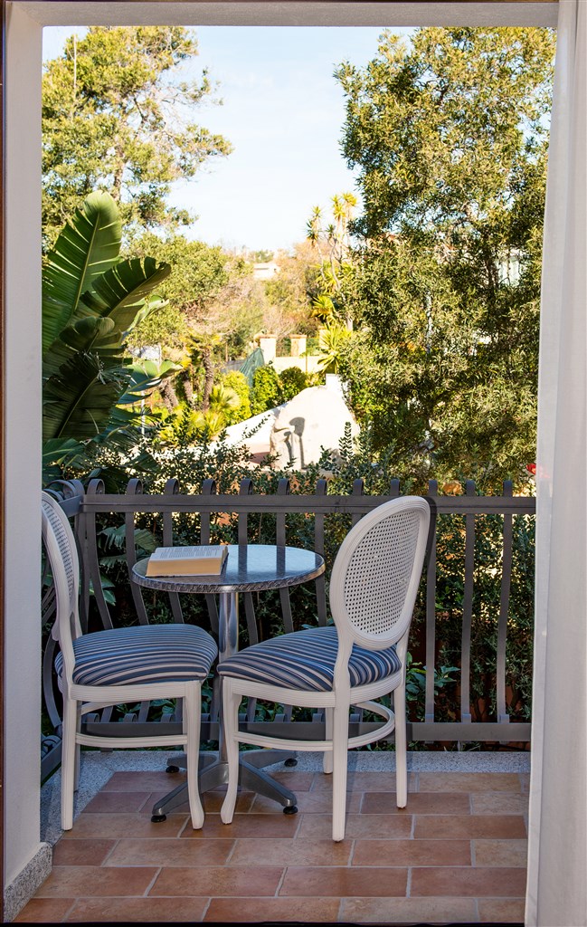 Balkon pokoje COMFORT, Arbatax, Sardinie