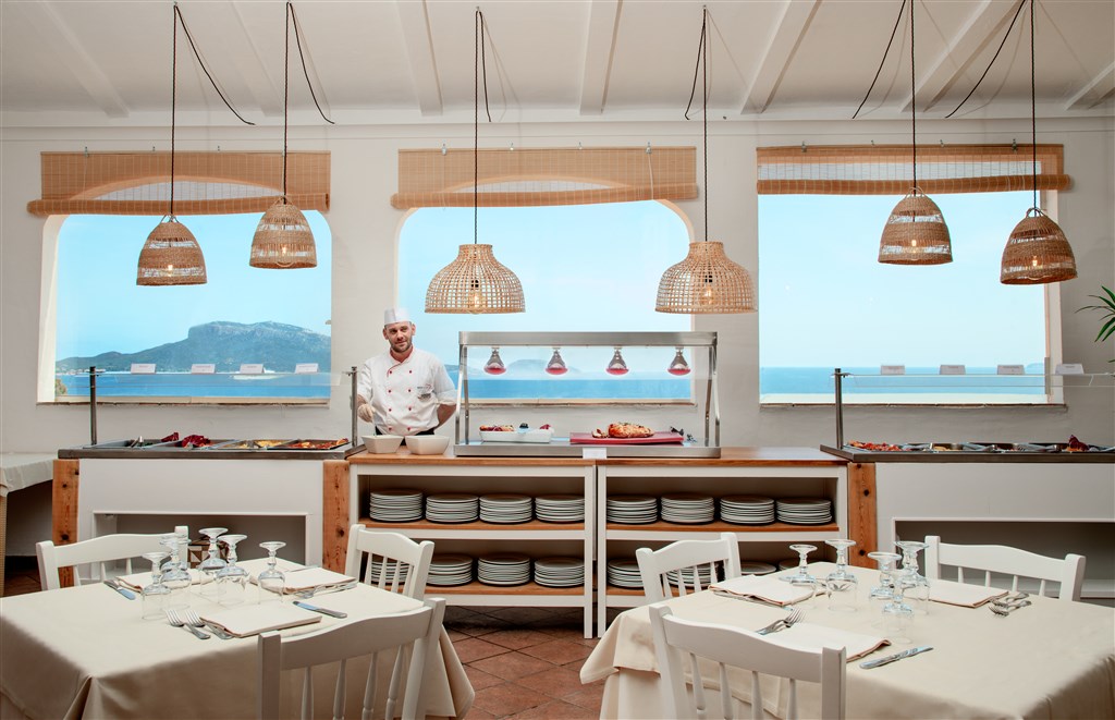 Restaurace Sos Aranzos, Golfo Aranci, Sardinie