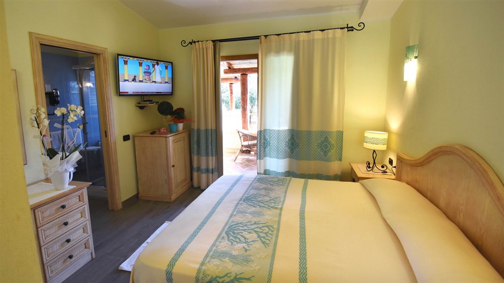 Hotelový pokoj, Villasimius, Sardinie