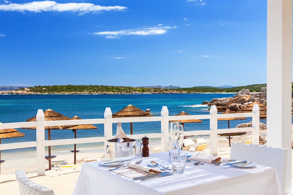 Beach Club Restaurant & Bar, Santa Teresa Gallura, Sardinie