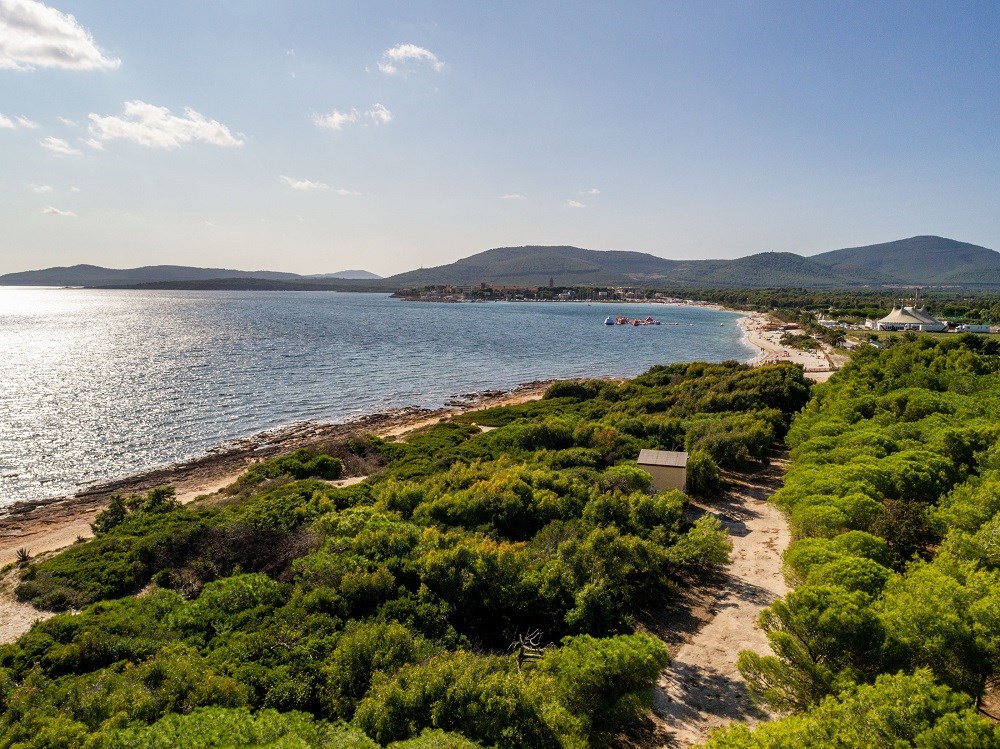 Městská pláž, Alghero, Sardinie