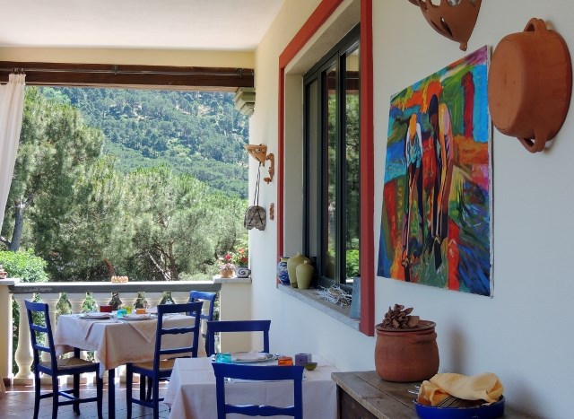 Hotel Su Lithu - Venkovní terasa, Bitti, Sardinie, Itálie