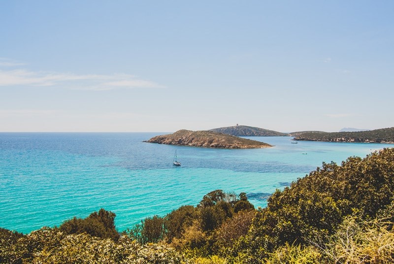 Okouzlující divoká příroda jižní Sardinie,  Chia, Sardinie, Itálie