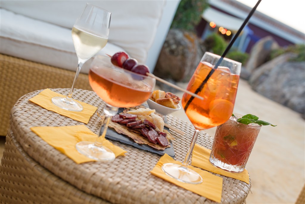 Aperitiv, Castelsardo, Sardinie