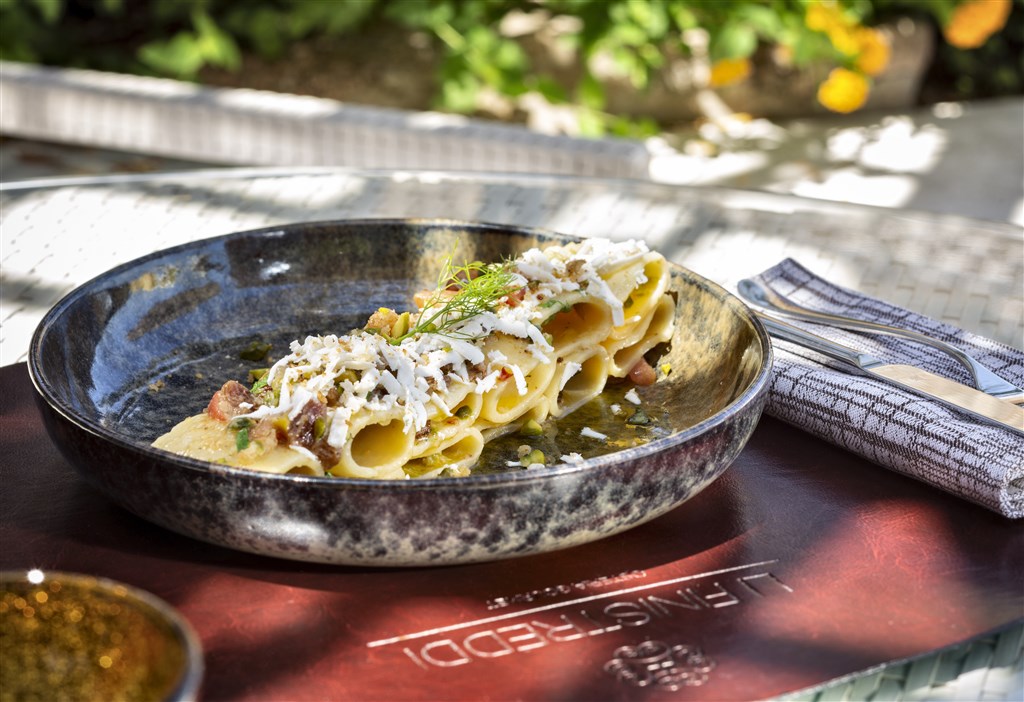 Ukázka pokrmu v restauraci OSTERIA GOURMET, Cannigione, Sardinie