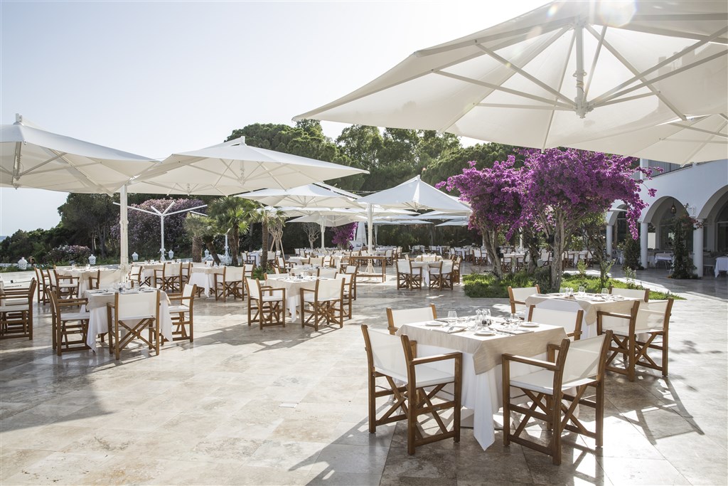 Exteriér restaurace, Villasimius, Sardinie