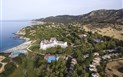 Falkensteiner Resort Capo Boi - Pohled na hotel s pláží a okolí, Villasimius, Sardinie