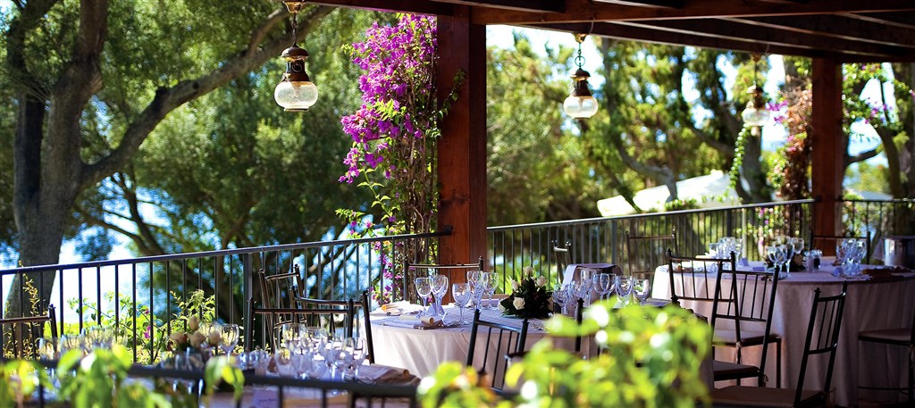 Restaurace LA TERRAZZA, Santa Margherita di Pula, Sardinie