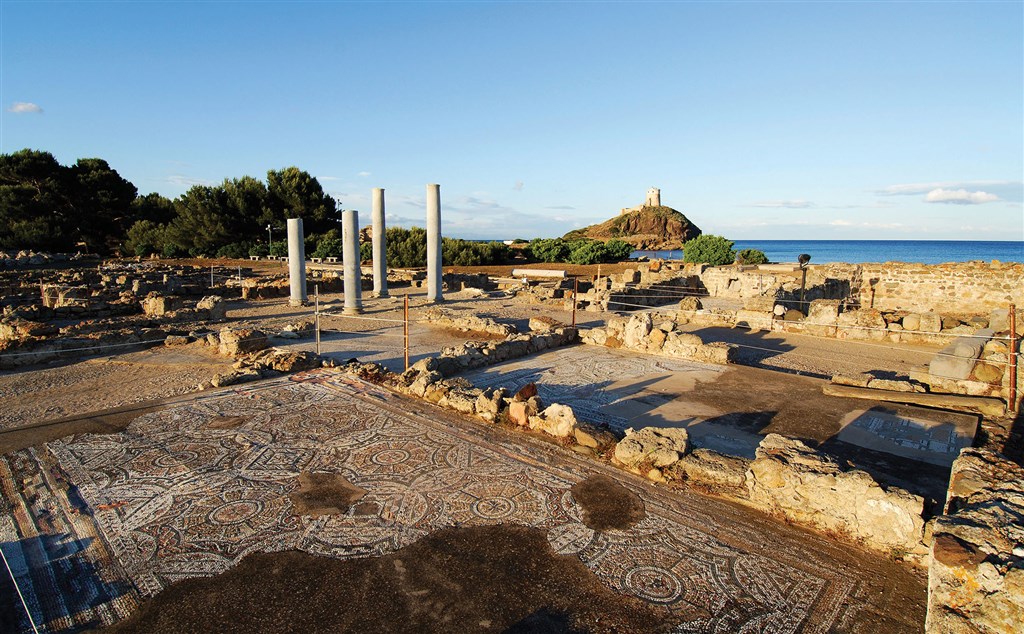 Nora - archeologické naleziště, Santa Margherita di Pula, Sardinie