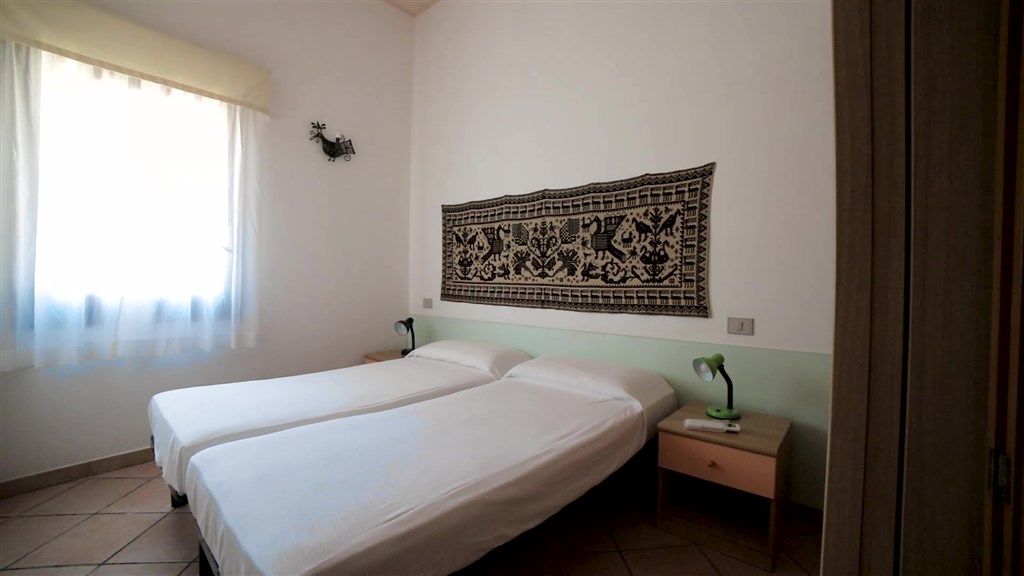 Apartmán TRILO, ložnice, Castiadas, Sardinie