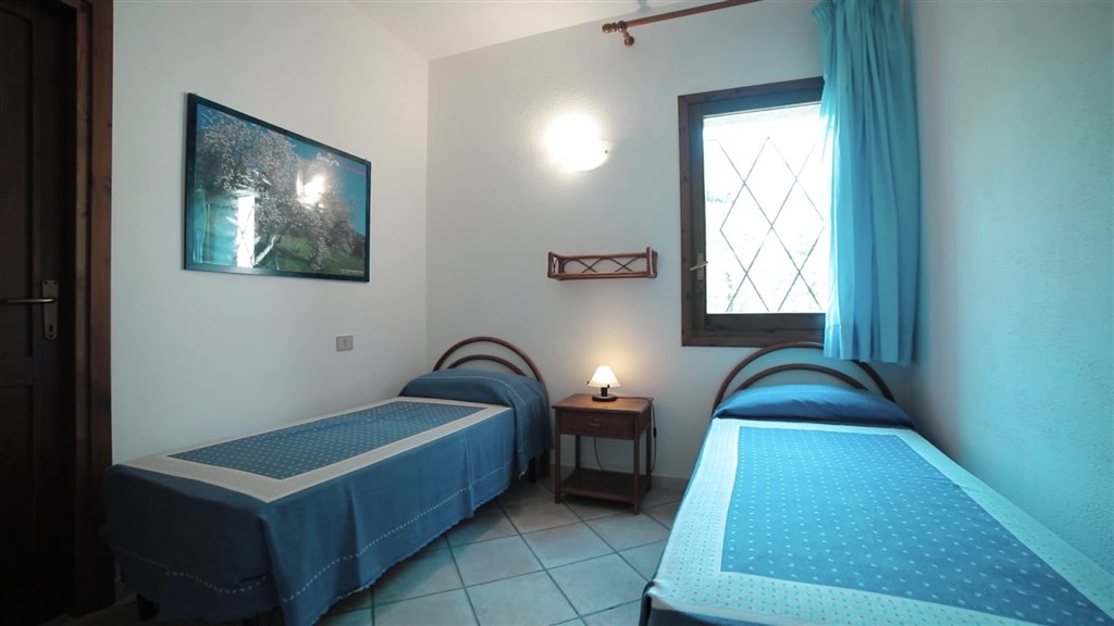 Apartmán TRILO, ložnice, Castiadas, Sardinie