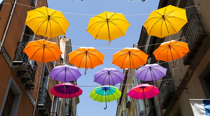Deštníky v Pule (fonte: shutterstock)