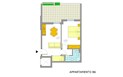 Residence Buganvillea - Nákres apartmánu BILO 6, Alghero, Sardinie