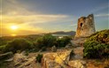 Villasimius - Západ slunce na Torre del Porto Giunco