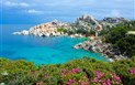Sardinie sever - Mys Capo Testa