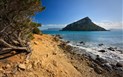 Sardinie sever - Pohled na ostrov Molara v Golfo Aranci