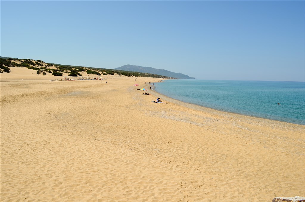 Pláž Piscinas v Arbus