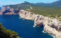 Sardinie sever - Pohled z mysu Capo Caccia