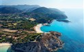 Veridia Resort - Letecký pohled na věž Chia, Chia, Sardinie