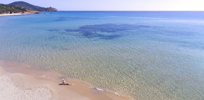 Chia Laguna Hotel Village - Pláž, Chia, Sardinie