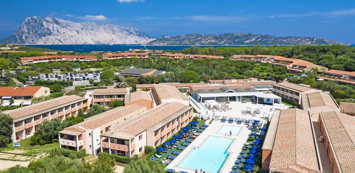 Futura Club Baja Bianca - Letecký pohled na hotel, Capo Coda Cavallo, Sardinie