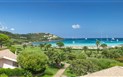 Hotel Abi d'Oru - Pohled na pláž z hotelu, Golfo di Marinella, Sardinie