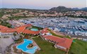 Sporting - Letecký pohled na hotel a přístav, Porto Rotondo, Sardinia