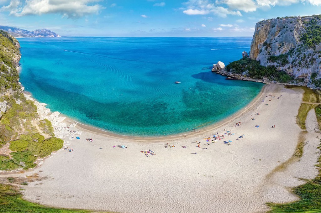 Pláže, Cala Gonone, Sardinie