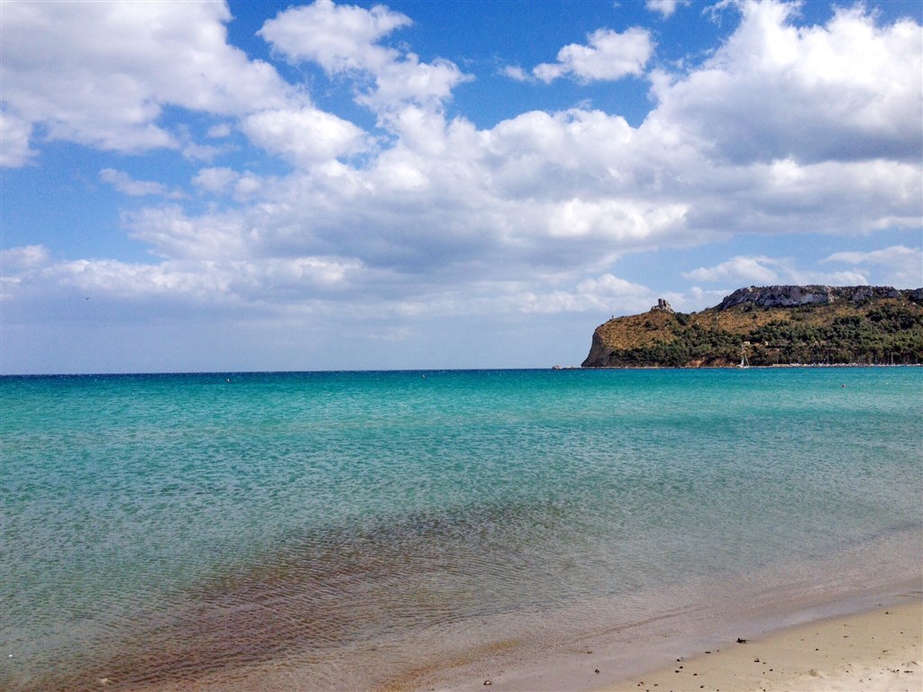 Pláž Poetto, Cagliari, Sardinie