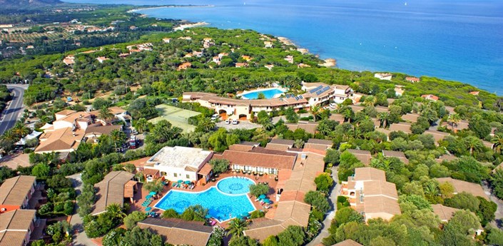Futura Club Alba Dorata - Letecký pohled na hotel, Orosei, Sardinie