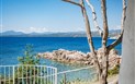 Arbatax Park Resort - Suites del Mare - Suite LA BARCA, výhled z terasy, Arbatax, Sardinie