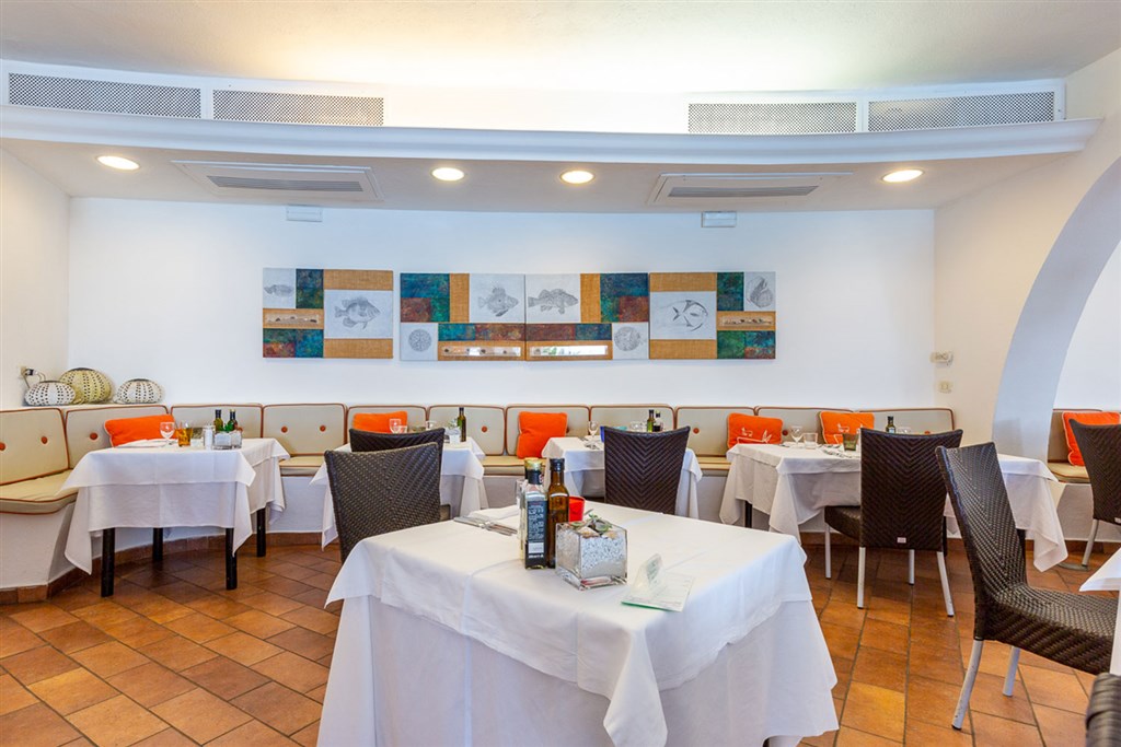 Restaurace Coralli, Pula, Sardinie