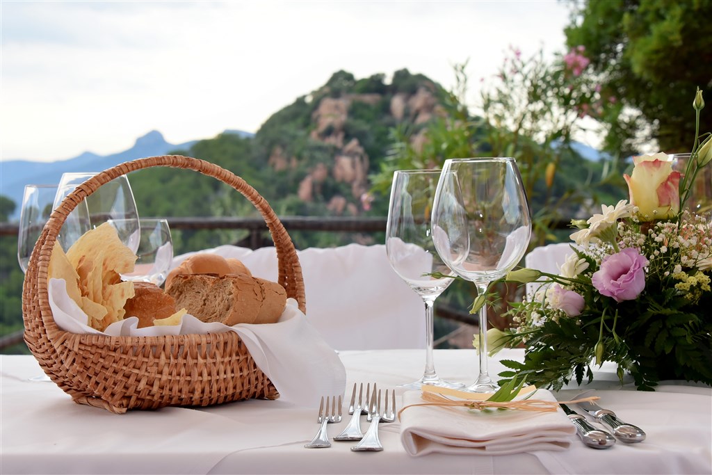 Restaurace La Vela, Arbatax, Sardinie