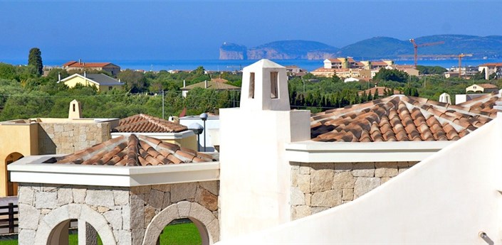 Vista Blu Resort - Výhled z rezidence, Alghero, Sardinie