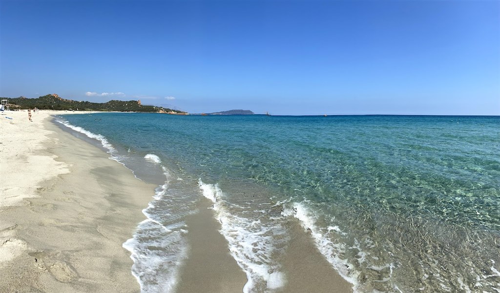 Pláž Baia Cea, Tortoli, Sardinie