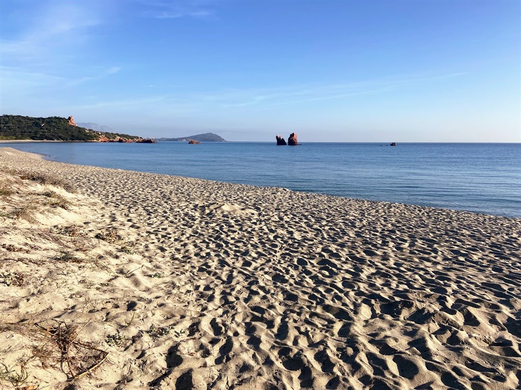 Pláž Baia Cea, Tortoli, Sardinie