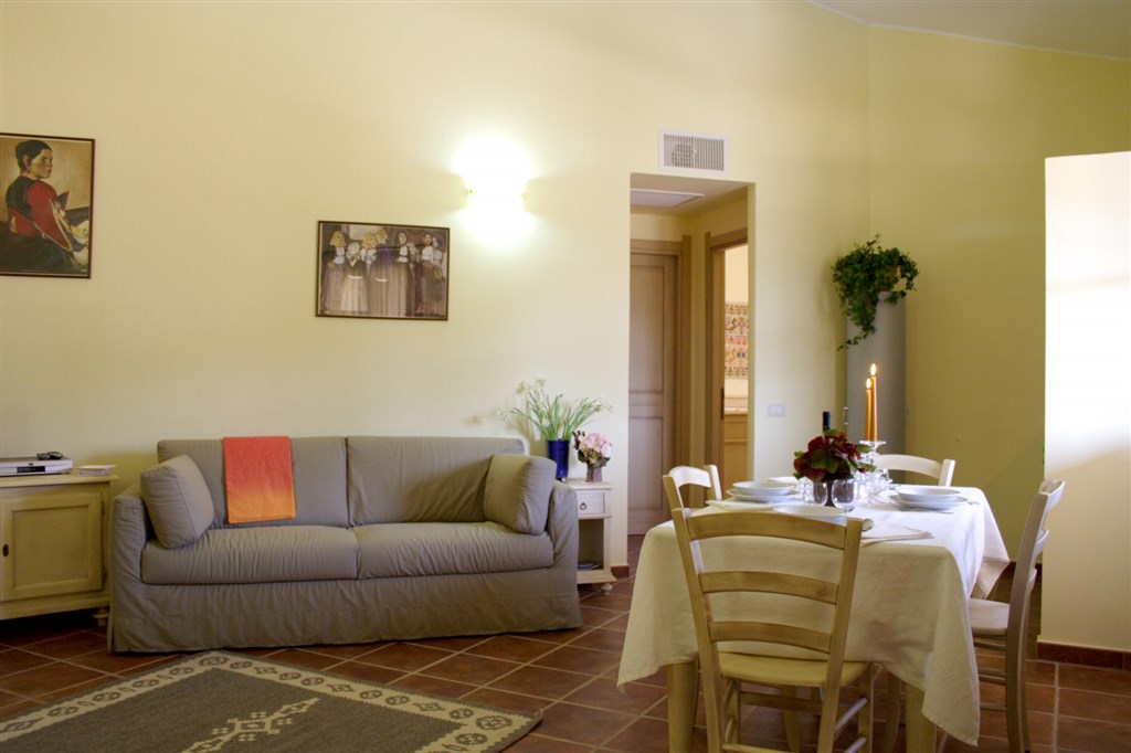Obývací místnost, Arbatax, Sardinie