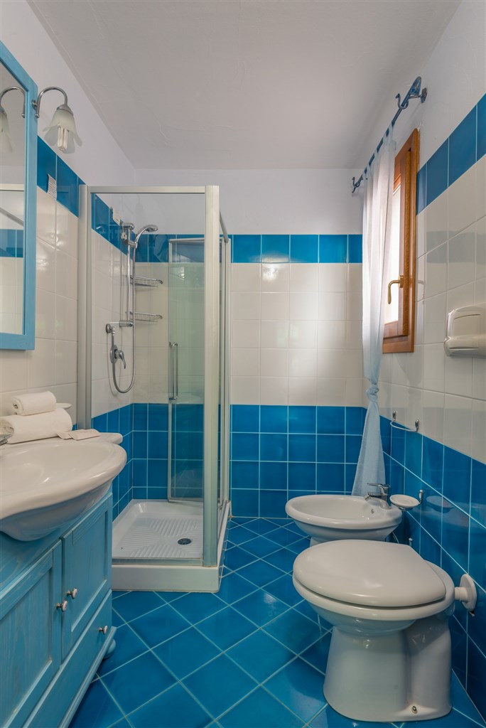 Apartmán Mono koupelna, Budoni, Sardinie