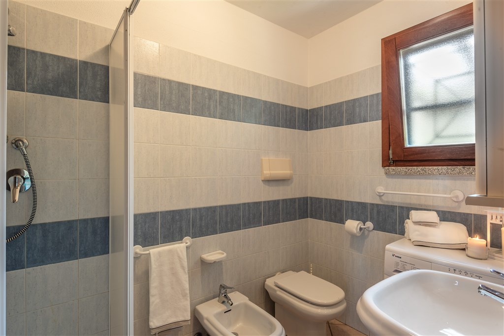 Koupelna apartmán Trilo, Budoni, Sardinie