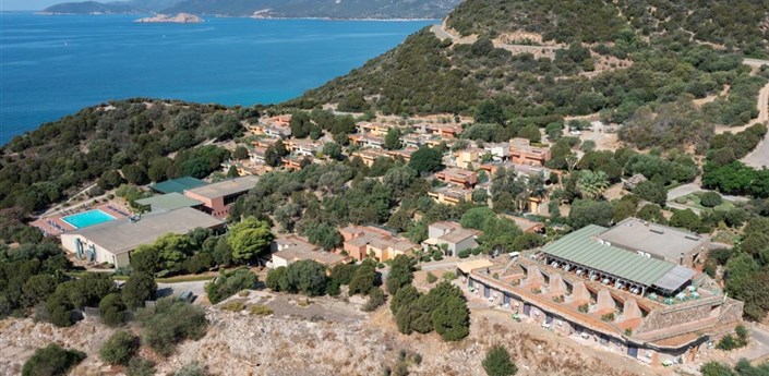 Eco Village Baia delle Ginestre - Letecký pohled na rezidenci, Teulada, Sardinie