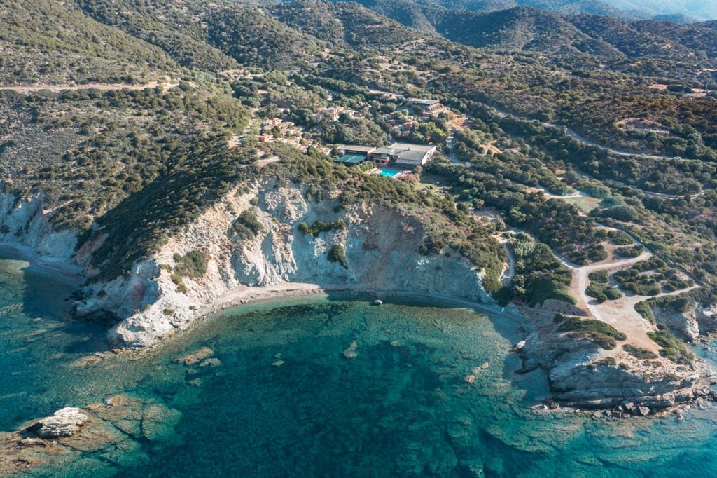 Eco Village Baia delle Ginestre - Letecký pohled na rezidenci, Teulada, Sardinie