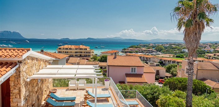 Sardinia Blu Resort - Pohled z rezidence, Golfo Aranci, Sardinie