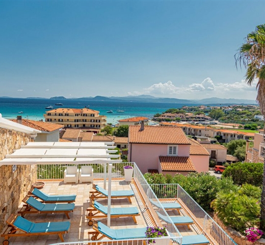 Pohled z rezidence, Golfo Aranci, Sardinie