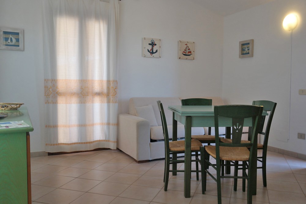 Obývací pokoj s rozkládací pohovkou, Golfo Aranci, Sardinie