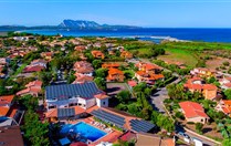 Hotel - letecký pohled, San Teodoro, Sardinie