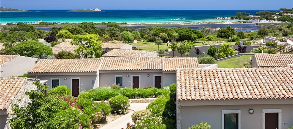 Areál hotelu, San Teodoro, Sardinie