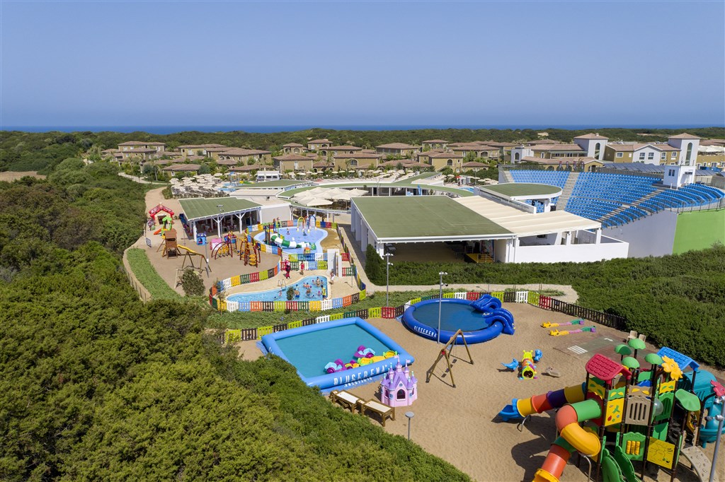 Dětský aquapark, Badesi, Sardinie