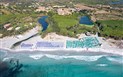 Nicolaus Club Torre Moresca - Letecký pohled na hotelovou pláž, Cala Liberotto, Sardinie