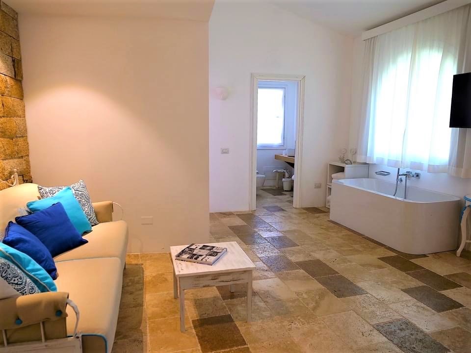 Suite s výhledem do zahrady, Villasimius, Sardinie