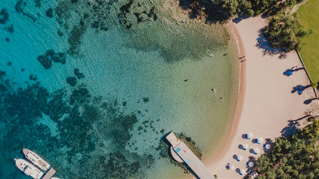 Pláž, Cala Capra, Sardinie